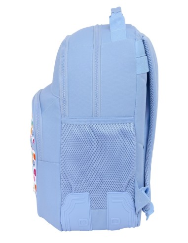 MOCHILA DOBLE ADAPT.CARRO RECICLADO SMILEY WORLD "JOYFUL"