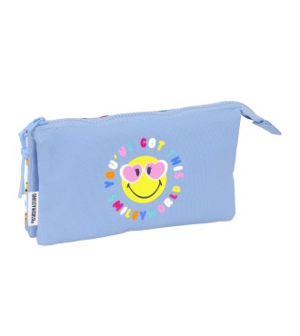 PORTATODO TRIPLE RECICLADO SMILEY WORLD "JOYFUL"