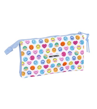 PORTATODO TRIPLE RECICLADO SMILEY WORLD "JOYFUL" 2