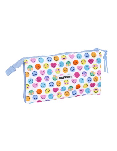 PORTATODO TRIPLE RECICLADO SMILEY WORLD "JOYFUL"