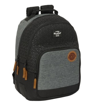 MOCHILA DOBLE ADAPT.CARRO RECICLADO BLACKFIT8 "OLD SCHOOL"