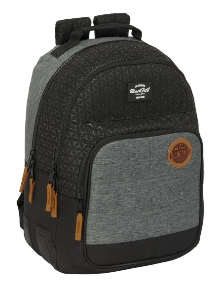 MOCHILA DOBLE ADAPT.CARRO RECICLADO BLACKFIT8 "OLD SCHOOL"