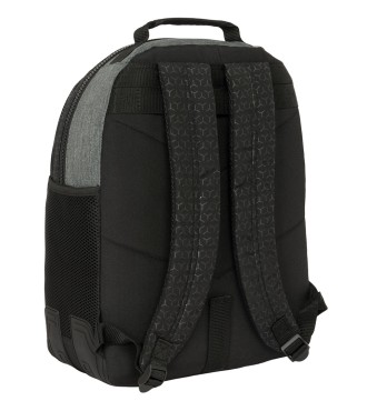 MOCHILA DOBLE ADAPT.CARRO RECICLADO BLACKFIT8 "OLD SCHOOL" 2