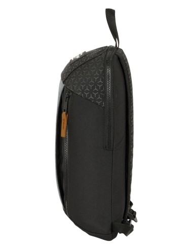 MINI MOCHILA CREMALLERA VERTICAL RECICL. BLACKFIT8 "OLD SCHOOL"