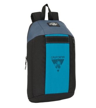 MINI MOCHILA CREMALLERA VERTICAL RECICL. BLACKFIT8 "CALIFORNIA"