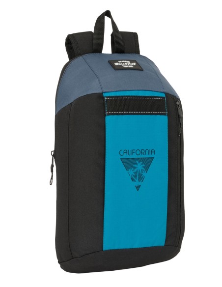 MINI MOCHILA CREMALLERA VERTICAL RECICL. BLACKFIT8 "CALIFORNIA"