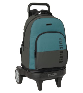 MOCHILA GDE. C/RUEDAS COMPACT EVOL. EXT. SAFTA "URBAN STYLE"