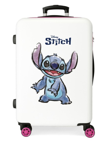 4041241 TROLLEY ABS 65CM. 4R. ADORABLE STITCH BLANCO 4041241 TROLLEY ABS 65CM. 4R. ADORABLE STITCH BLANCO