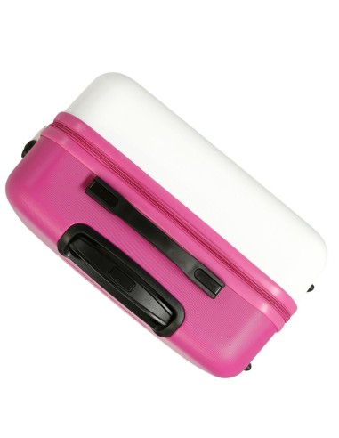 4041241 TROLLEY ABS 65CM. 4R. ADORABLE STITCH BLANCO