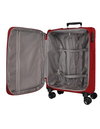 5318424 SET/3 TROLLEY PES 55-66-77CM. 4R. MOVOM ATLANTA ROJO