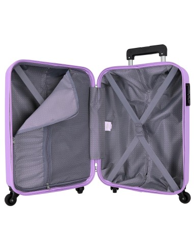 584916F TROLLEY ABS 55CM. 4R. ROLL ROAD FLEX MALVA