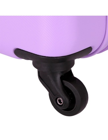 584916F TROLLEY ABS 55CM. 4R. ROLL ROAD FLEX MALVA