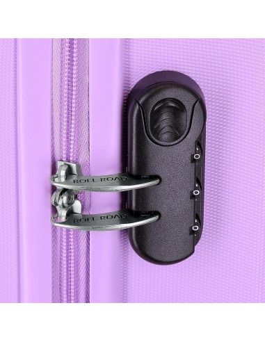 584936F TROLLEY ABS 75CM. 4R. ROLL ROAD FLEX MALVA