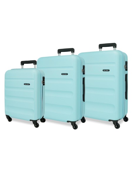 584946E SET/3 TROLLEY ABS 55-65-75CM. 4R. ROLL ROAD FLEX AZU