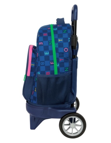 MOCHILA GDE. C/RUEDAS COMPACT EVOL. EXT. BENETTON "DAMERO"