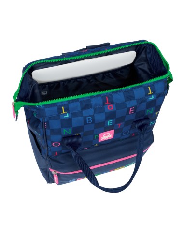 MOCHILA CON ASAS PARA PORTATIL 13" BENETTON "DAMERO"
