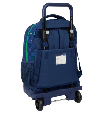 MOCHILA GDE. C/RUEDAS COMPACT EXTRAIBLE BENETTON "DAMERO" 2