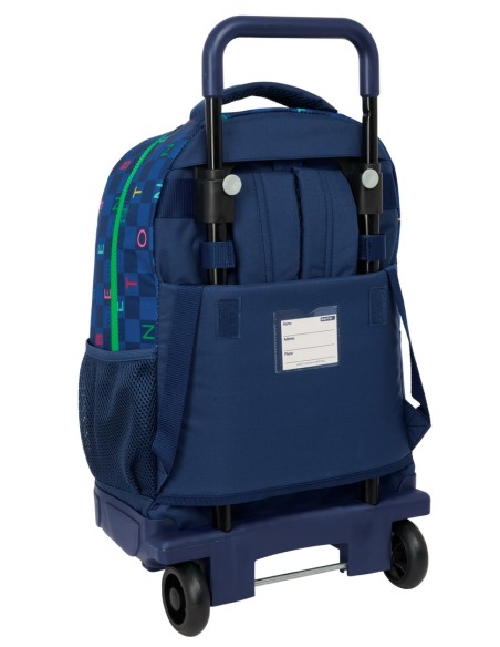 MOCHILA GDE. C/RUEDAS COMPACT EXTRAIBLE BENETTON "DAMERO" MOCHILA GDE. C/RUEDAS COMPACT EXTRAIBLE BENETTON "DAMERO"