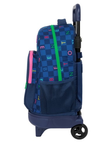 MOCHILA GDE. C/RUEDAS COMPACT EXTRAIBLE BENETTON "DAMERO"