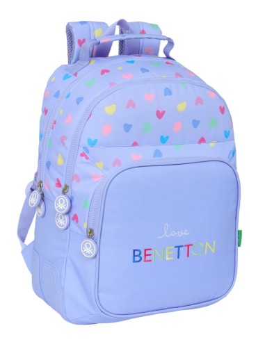 MOCHILA DOBLE ADAPT.CARRO BENETTON "LILA"