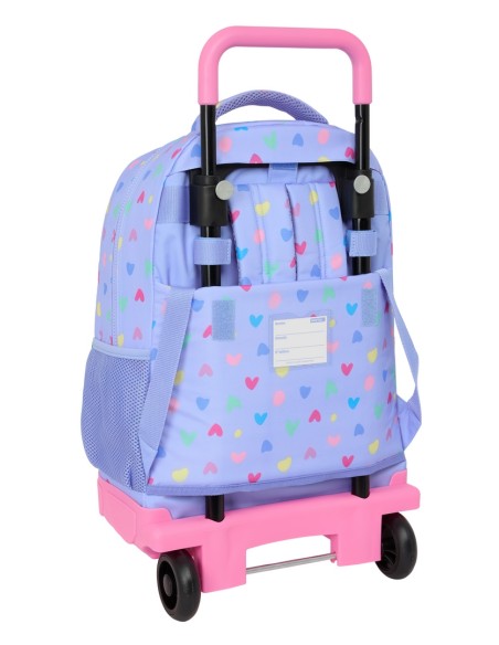 MOCHILA GDE. C/RUEDAS COMPACT EXTRAIBLE BENETTON "LILA" MOCHILA GDE. C/RUEDAS COMPACT EXTRAIBLE BENETTON "LILA"