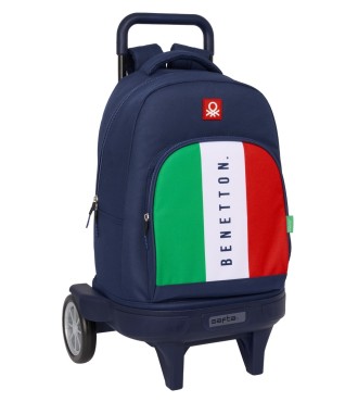 MOCHILA GDE. C/RUEDAS COMPACT EVOL. EXT. BENETTON "FLAG"