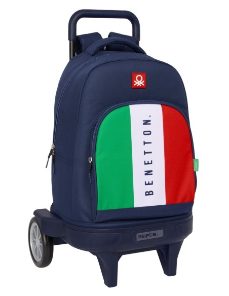 MOCHILA GDE. C/RUEDAS COMPACT EVOL. EXT. BENETTON "FLAG"
