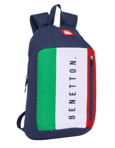 MINI MOCHILA CREMALLERA VERTICAL BENETTON "FLAG"
