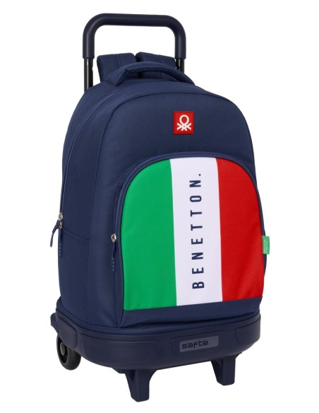 MOCHILA GDE. C/RUEDAS COMPACT EXTRAIBLE BENETTON "FLAG" MOCHILA GDE. C/RUEDAS COMPACT EXTRAIBLE BENETTON "FLAG"