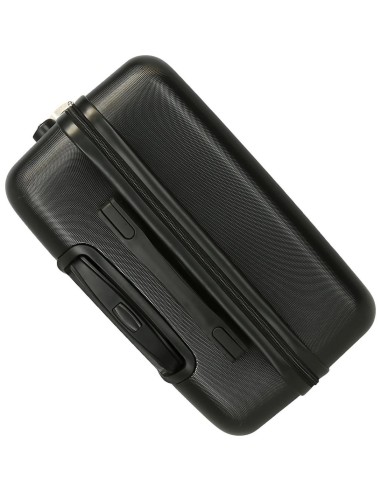 3471422 SET/2 TROLLEY ABS 55-65CM. 4R. MICKEY OUTLINE NEGRO