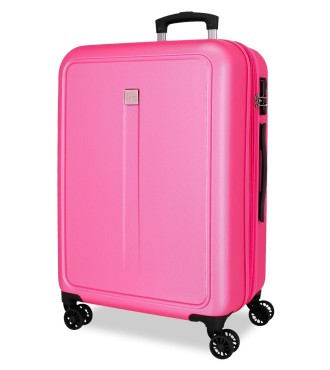 506932E TROLLEY ABS 75CM. C/EXP. 4R. ROLL ROAD CAMBOYA ROSA