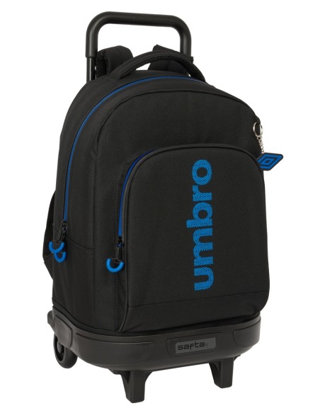 MOCHILA GDE. C/RUEDAS COMPACT EXTRAIBLE UMBRO "JET BLACK" MOCHILA GDE. C/RUEDAS COMPACT EXTRAIBLE UMBRO "JET BLACK"