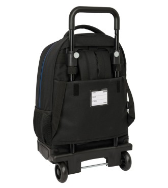 MOCHILA GDE. C/RUEDAS COMPACT EXTRAIBLE UMBRO "JET BLACK" 2