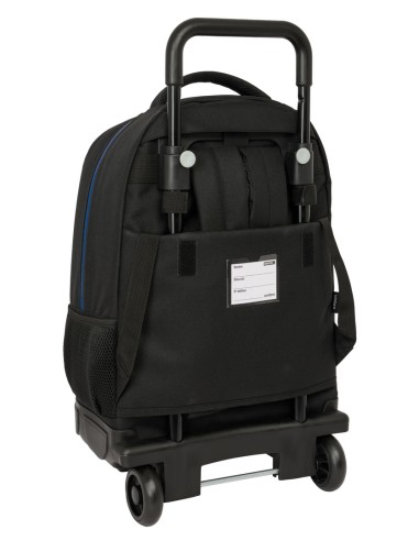 MOCHILA GDE. C/RUEDAS COMPACT EXTRAIBLE UMBRO "JET BLACK"