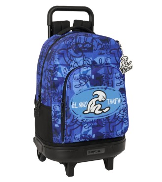 MOCHILA GDE. C/RUEDAS COMPACT EXTRAIBLE EL NIÑO "ROLLER"