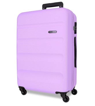 584926F TROLLEY ABS 65CM. 4R. ROLL ROAD FLEX MALVA