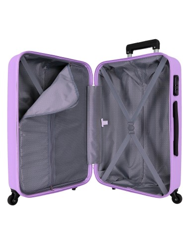 584926F TROLLEY ABS 65CM. 4R. ROLL ROAD FLEX MALVA