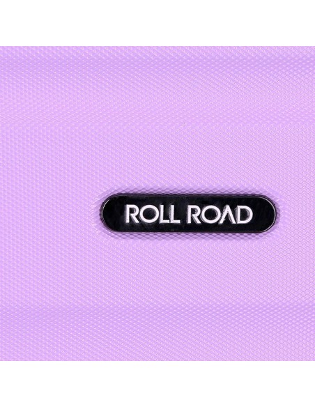 584926F TROLLEY ABS 65CM. 4R. ROLL ROAD FLEX MALVA