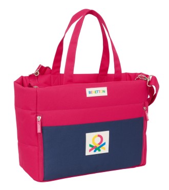 BOLSO CON BOLSILLO PARA PORTATIL 14,1'' BENETTON "CHERRY"
