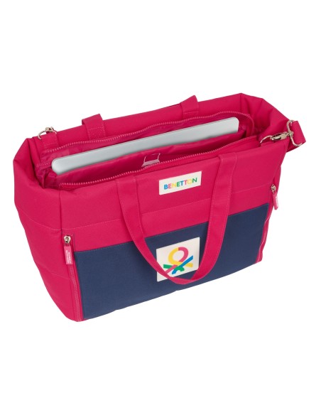 BOLSO CON BOLSILLO PARA PORTATIL 14,1'' BENETTON "CHERRY"
