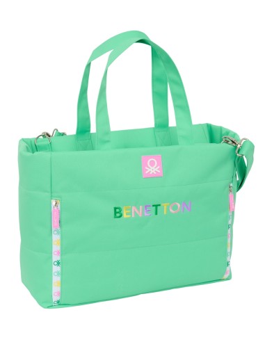 BOLSO CON BOLSILLO PARA PORTATIL 14,1'' BENETTON "MINT"