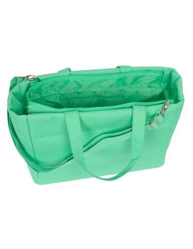 BOLSO CON BOLSILLO PARA PORTATIL 14,1'' BENETTON "MINT"
