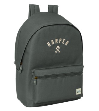 MOCHILA DOBLE PARA PORTATIL 15,6"+USB HARPER & NEYER "GREY"