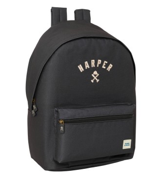 MOCHILA DOBLE PARA PORTATIL 15,6"+USB HARPER & NEYER "BLACK"