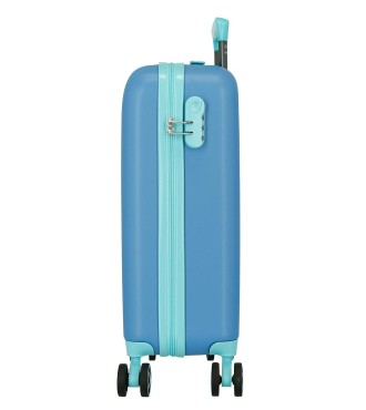 5448522 TROLLEY ABS 55CM. 4R. TRAVELING WITH STITCH AZULON 2