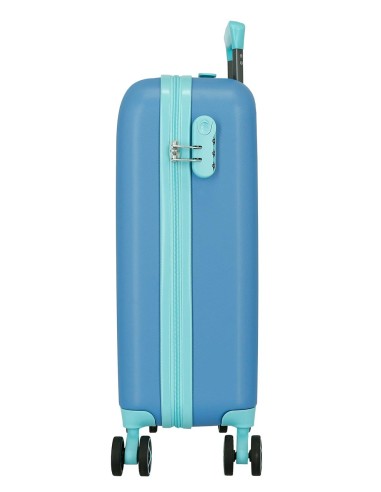 5448522 TROLLEY ABS 55CM. 4R. TRAVELING WITH STITCH AZULON