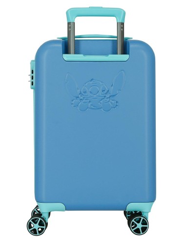 5448522 TROLLEY ABS 55CM. 4R. TRAVELING WITH STITCH AZULON