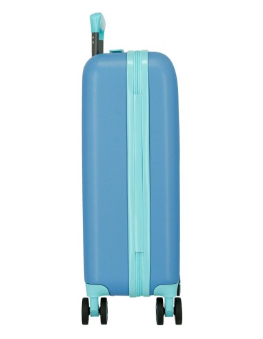 5448522 TROLLEY ABS 55CM. 4R. TRAVELING WITH STITCH AZULON