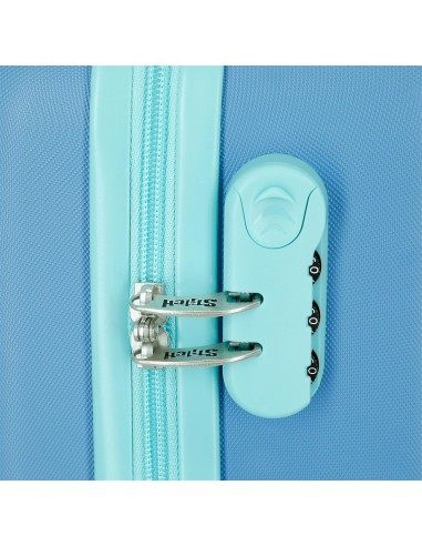 5448522 TROLLEY ABS 55CM. 4R. TRAVELING WITH STITCH AZULON