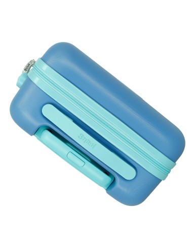 5448522 TROLLEY ABS 55CM. 4R. TRAVELING WITH STITCH AZULON